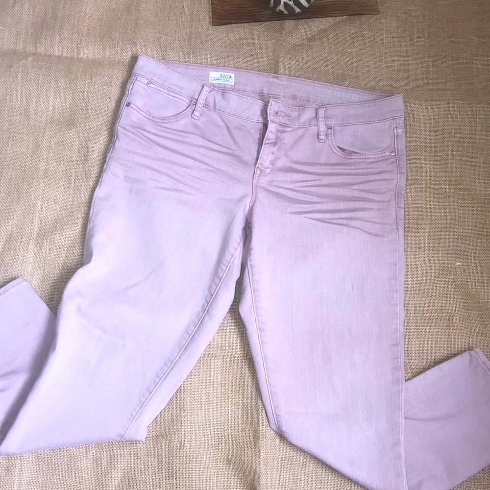 Pink Gap Skinny Jeans